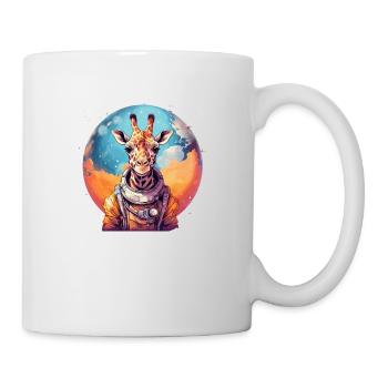 Weltraum Giraffe - Tasse - Weiß - Rechts