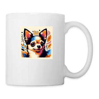 Chihuahua Risograph Vector Style 2 - Mug - white - Right