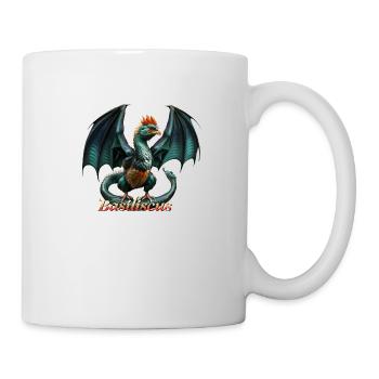 Böser Drache Basilisk - Tasse - Weiß - Rechts