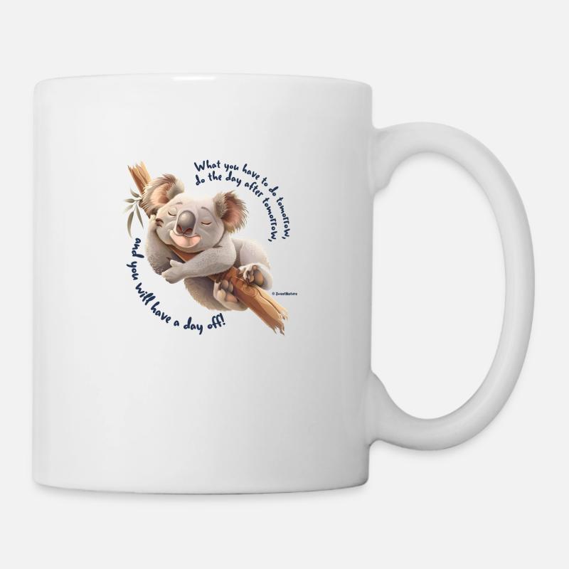 Ours Koala paresseux - Mug blanc - blanc