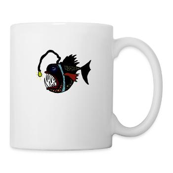anglerfisch - Tasse - Weiß - Rechts