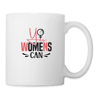 Ja, Frauen können - Tasse - Weiß - Rechts