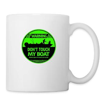 Warnung vor Booten - Tasse - Weiß - Rechts