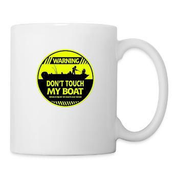 Warnung vor Booten - Tasse - Weiß - Rechts