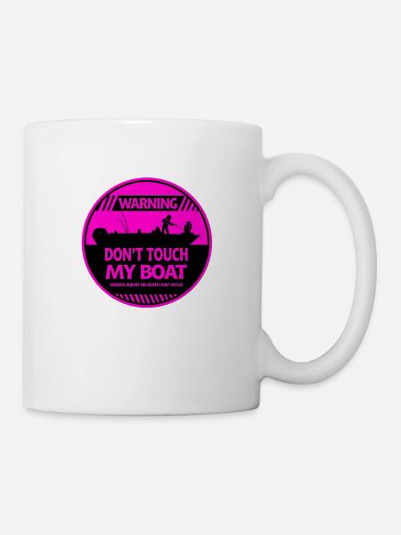 Warnung vor Booten - Tasse - Weiß