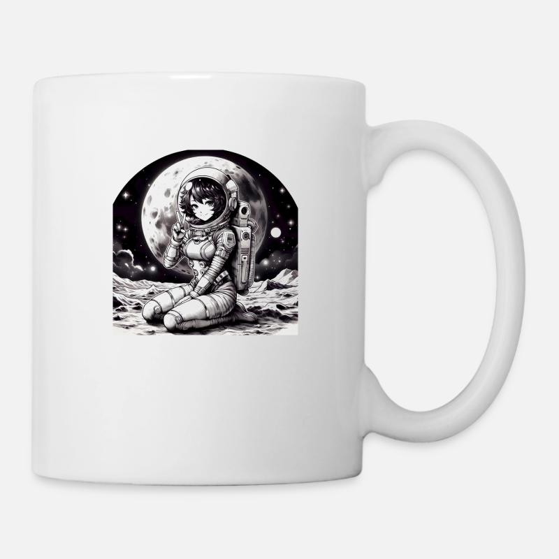 Manga Astronaut Mädchen - Tasse - Weiß