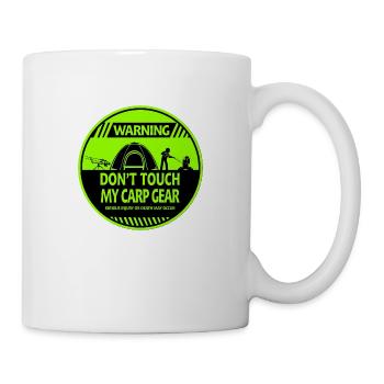 Karpfen-Warnung - Tasse - Weiß - Rechts