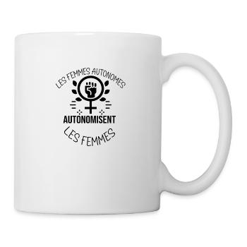 Les femmes autonomes autonomisent les femmes - Mug blanc - blanc - Droite
