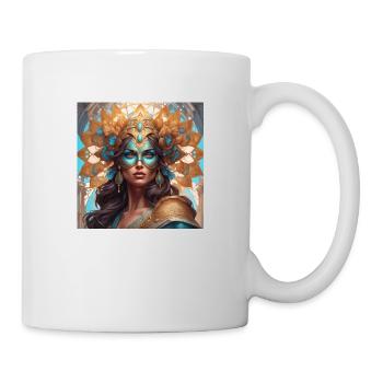 Maske - Tasse - Weiß - Rechts