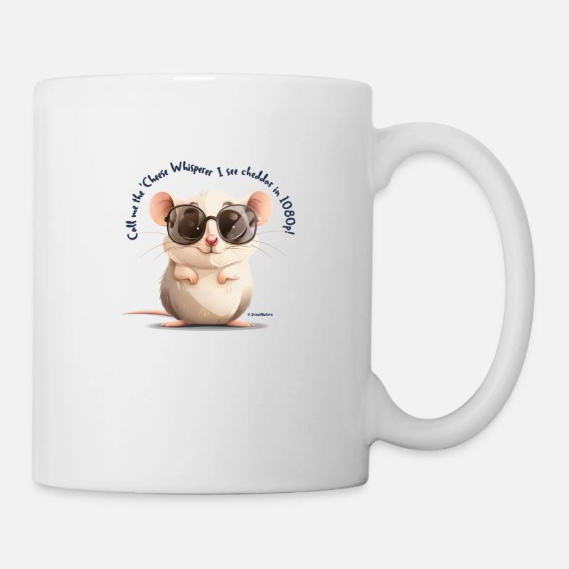 Chuchoteur de fromage - Mug blanc - blanc