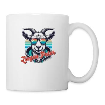 Ziegen Peter - Tasse - Weiß - Rechts