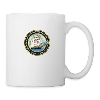 "T-Shirt Humour Marin - La Godille vs Le Moteur" - Mug blanc - blanc - Droite