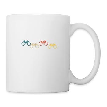 jumelle rétro vintage - Mug blanc - blanc - Droite