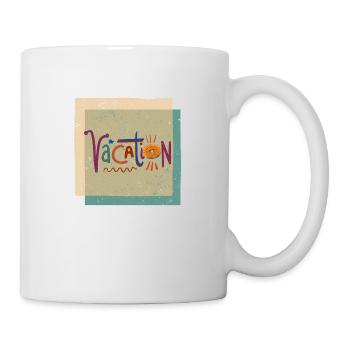Vacation Feeling. Zeit für Urlaub - Tasse - Weiß - Rechts