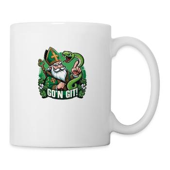Funny st patricks day GO'N GIT! patty's day - Mug - white - Right