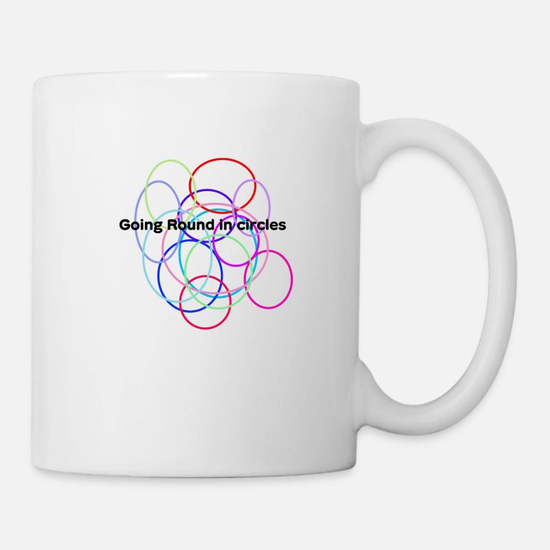 Kreise - Tasse - Weiß