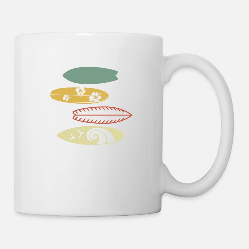 Vintage Retro Surf - Tasse - Weiß