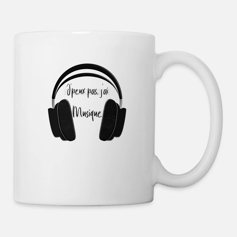 J'peux pas, j'ai musique ! - Mug blanc - blanc