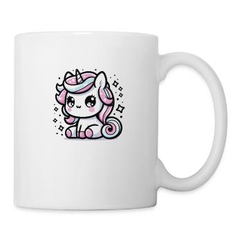 Cute Little Unicorn Kawaii Style 1 - Mug - white - Right