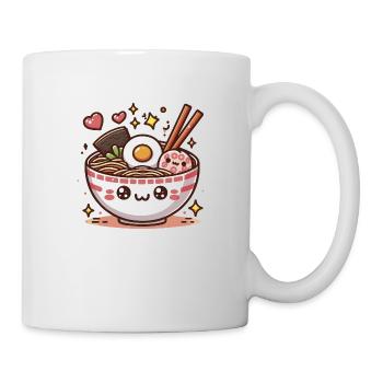 Niedliche Kawaii Ramen Feinschmecker - Tasse - Weiß - Rechts