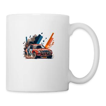 Autocross in Deutschland, Frankreich, Italien - Tasse - Weiß - Rechts