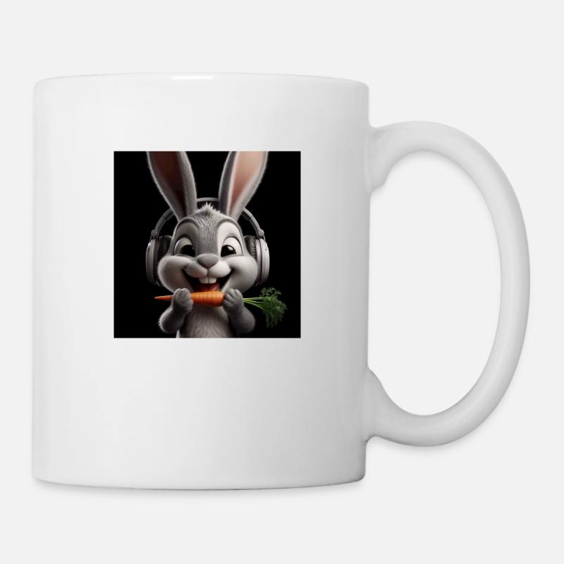 Musik Hase 2 - Tasse - Weiß