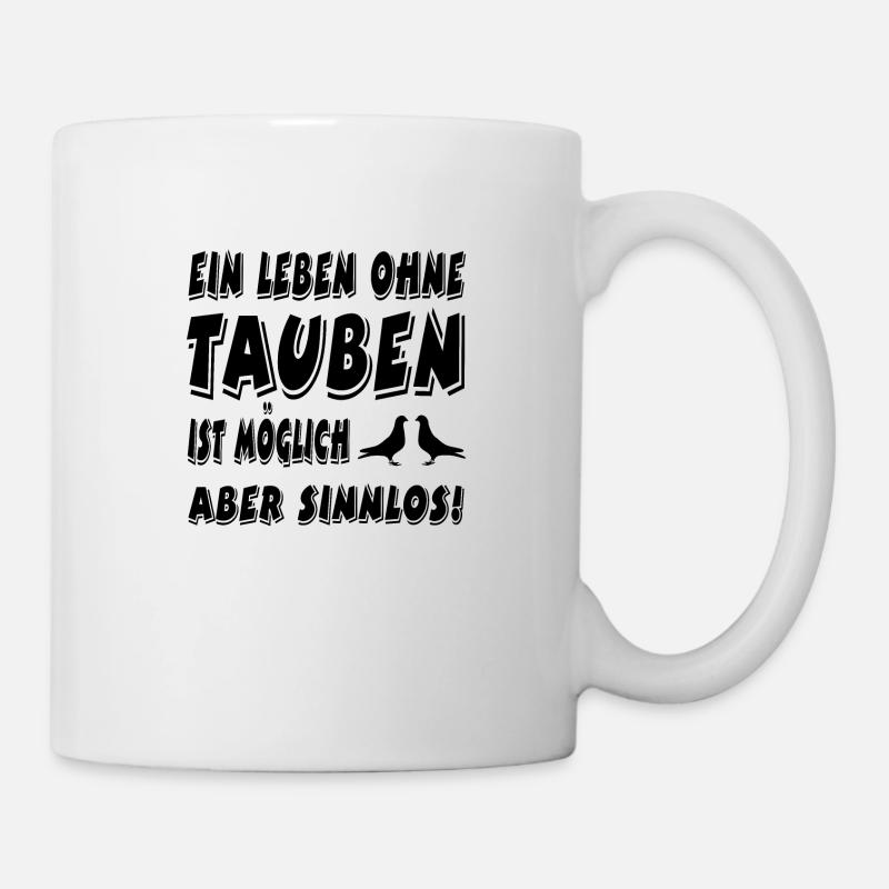 Tauben - Tasse - Weiß