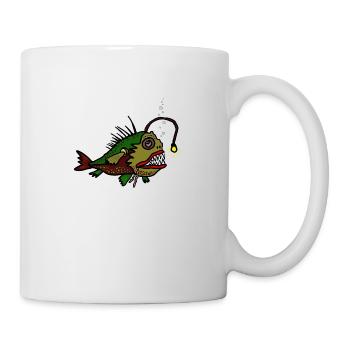 Anglerfisch - Tasse - Weiß - Rechts