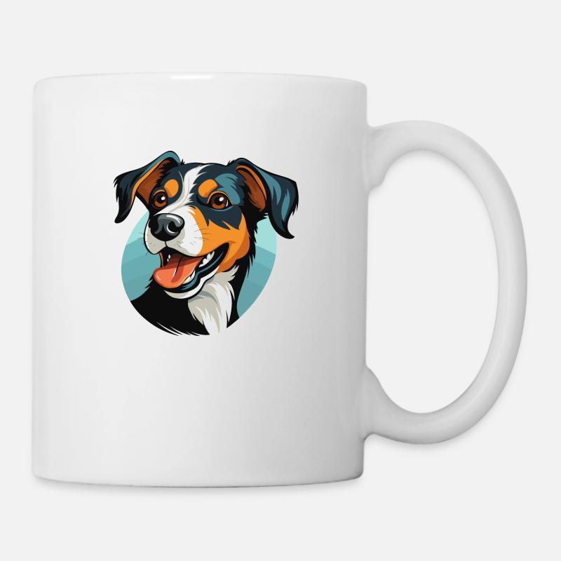 Hunde T-Shirt - Tasse - Weiß