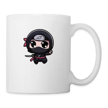 Cute Kawaii Chibi Ninja - Mug - white - Right