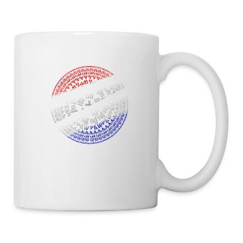 Kroatien, hrvatska, kroatien, europe, zagreb, glagoljica - Tasse - Weiß - Rechts