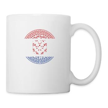 Kroatien, hrvatska, kroatien, europe, zagreb, glagoljica - Tasse - Weiß - Rechts