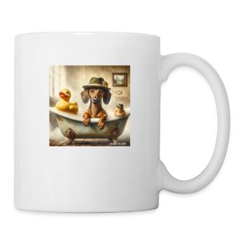 Dackel Liebe, alles für den Dackel - Tasse - Weiß - Rechts