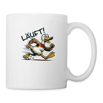 Flotte Laufente - Tasse - Weiß - Rechts