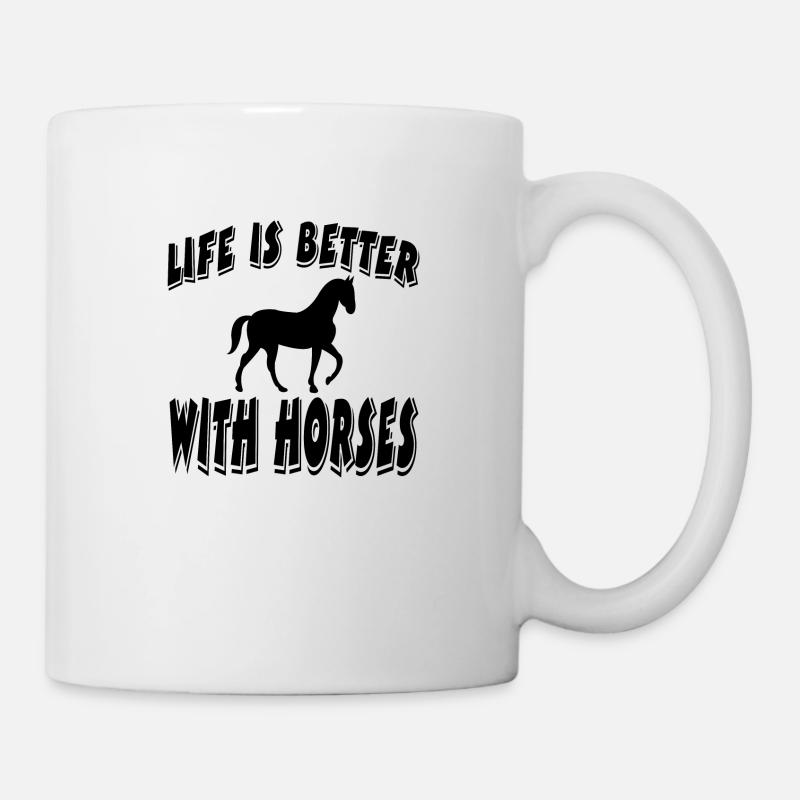 Pferd - Tasse - Weiß
