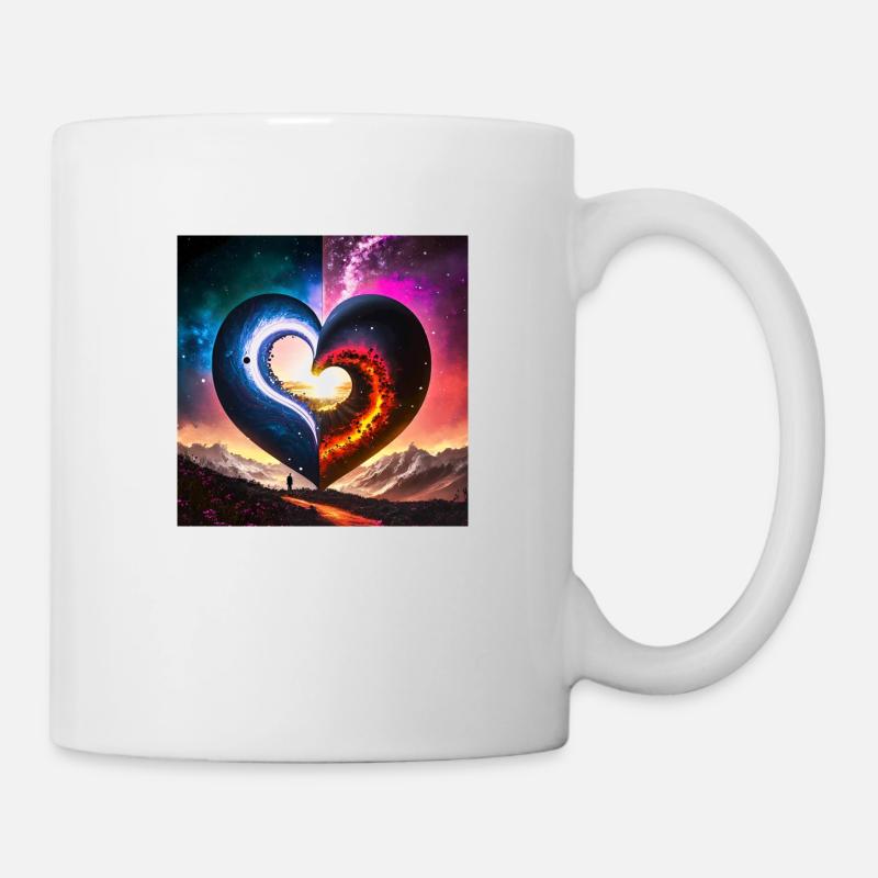 Firefly love ying yang - Mug blanc - blanc