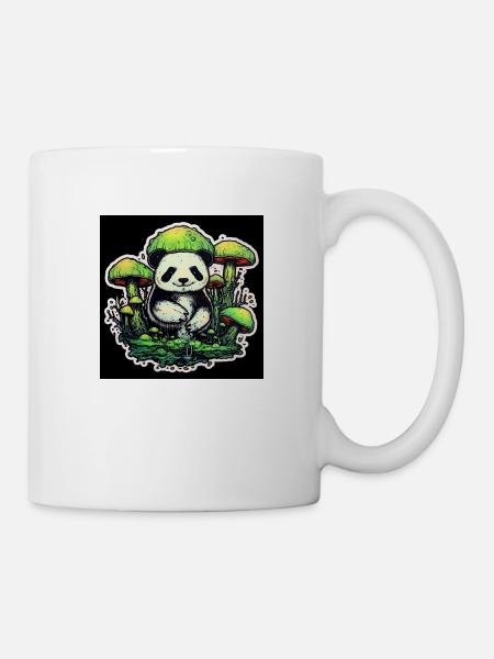 Skwtchytaylor pilzepanda - Tasse - Weiß