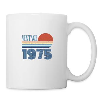 Jahrgang 1975 - Tasse - Weiß - Rechts