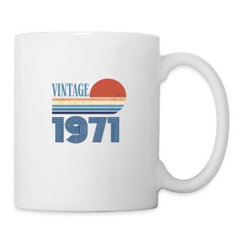 Jahrgang 1971 - Tasse - Weiß - Rechts