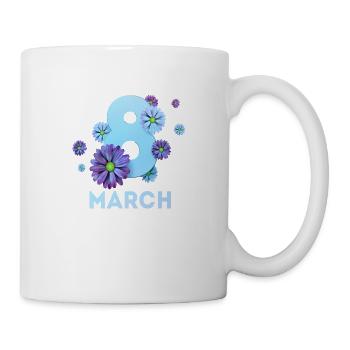 Women's Power March 8 GirlPower Female Feminism - Mug - white - Right