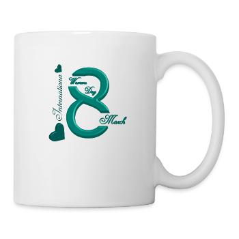 Women's Power March 8 GirlPower Female Feminism - Mug - white - Right