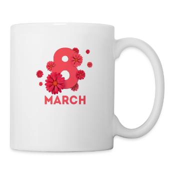Women's Power March 8 GirlPower Female Feminism - Mug - white - Right