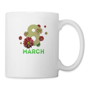 Women's Power March 8 GirlPower Female Feminism - Mug - white - Right