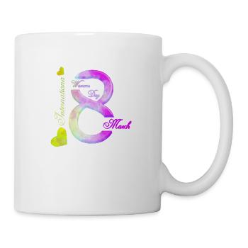 Women's Power March 8 GirlPower Female Feminism - Mug - white - Right