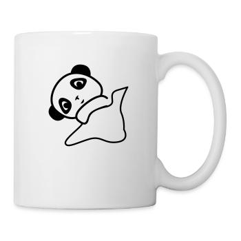Un joli timide petit panda qui dors pour enfant - Mug blanc - blanc - Droite