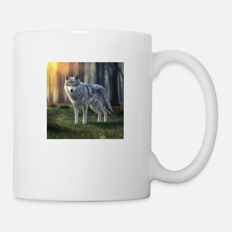 Wilder Wolf - Tasse - Weiß