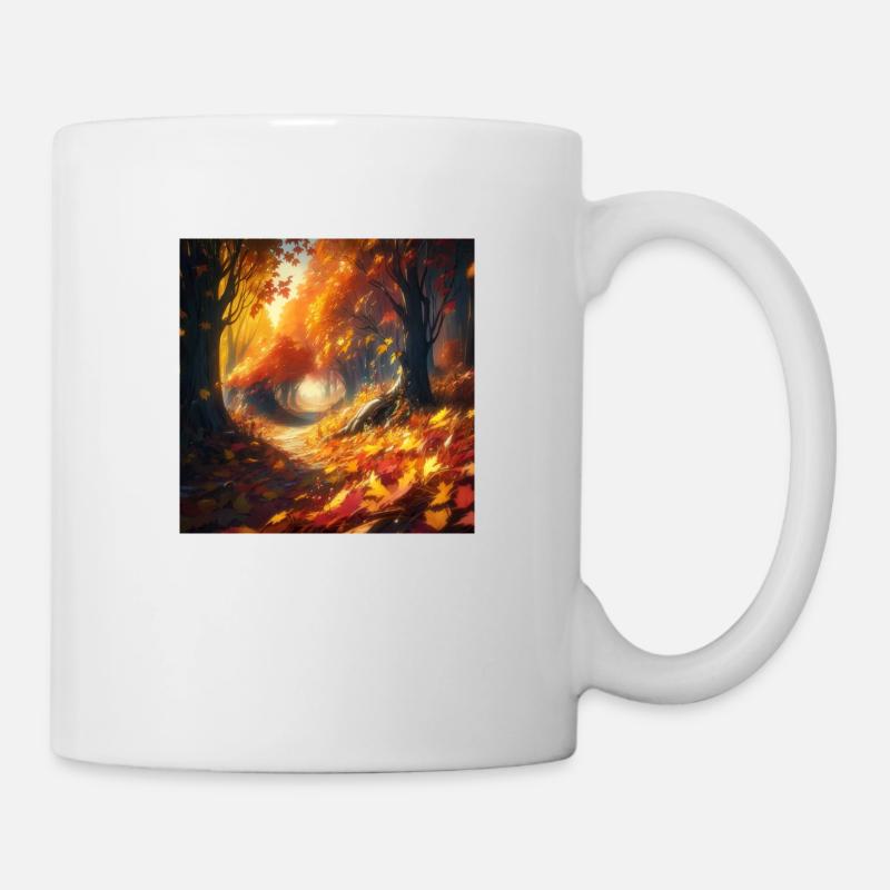 Herbstwelt - Tasse - Weiß