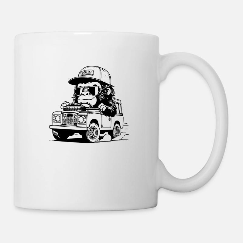 Gorilla Car4x4 - Mug - white