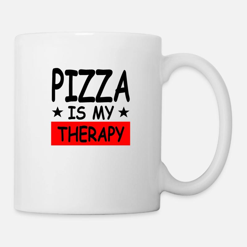Pizza - Tasse - Weiß