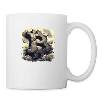 Designs crypto, rétro et minimalistes Bitcoin - Mug blanc - blanc - Droite